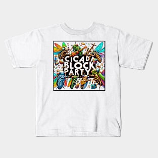 Cicada Block Party Cicada Summer Kids T-Shirt